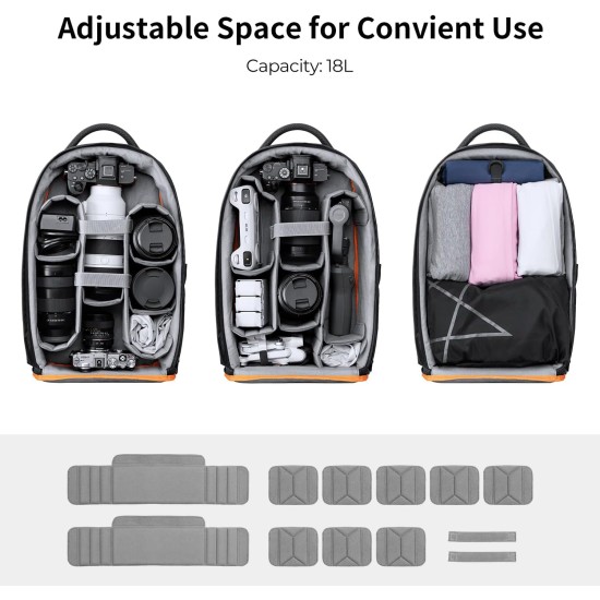 K&F Concept Backpack 18L Nature Wander 05 (Black)